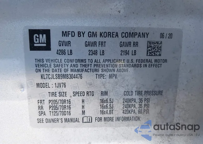 KL7CJLSB9MB304476: 44251242