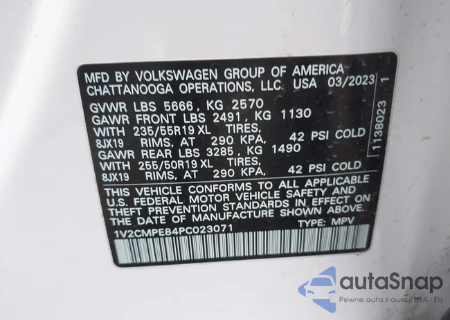 1V2CMPE84PC023071: 44251273