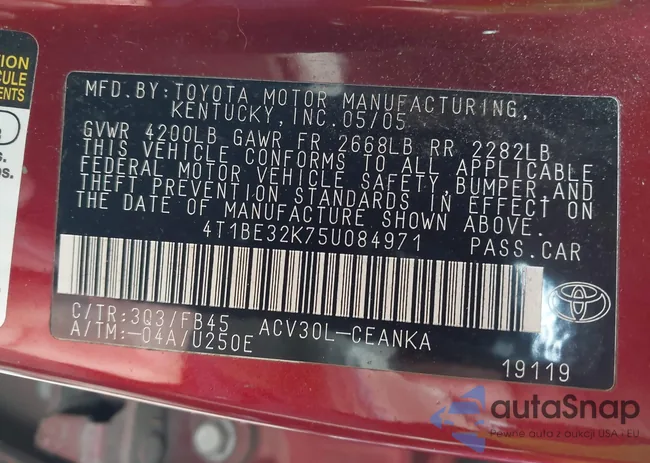 4T1BE32K75U084971: 44251308