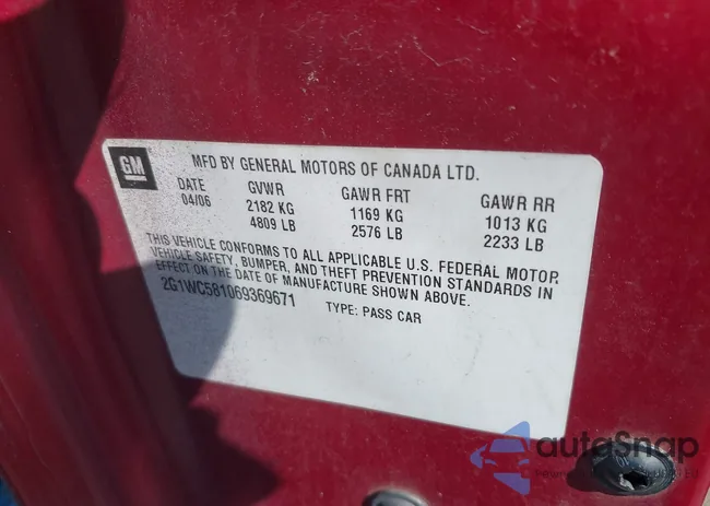 2G1WC581069369671: 44251378