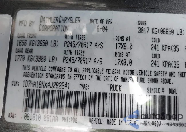 1D7HA18NX4J282241: 44251409