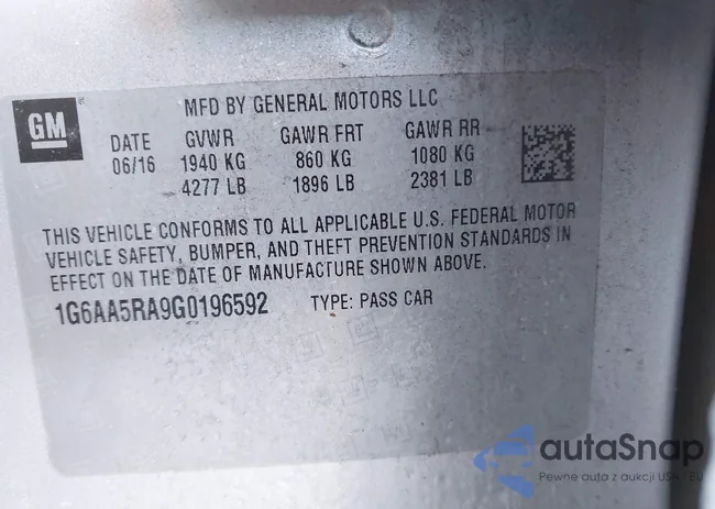 1G6AA5RA9G0196592: 44251441