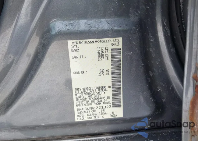 1N4AL3AP8GC221322: 44251537