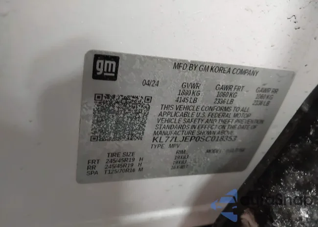 KL77LJEP0SC018353: 44251552