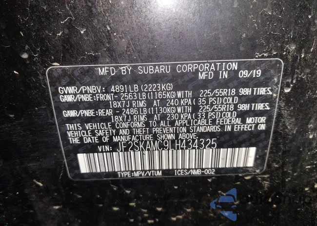 JF2SKAMC9LH434325: 44251584