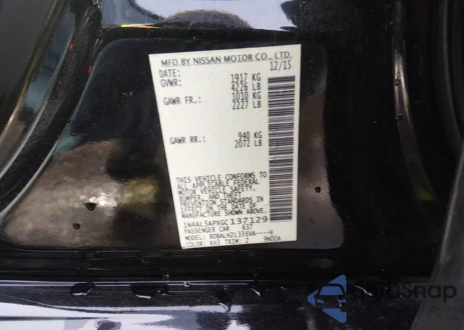 1N4AL3APXGC137129: 44251610