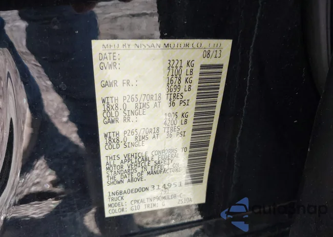 1N6BA0ED0DN314951: 44251622