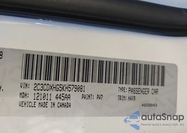 2C3CDXHG5KH579081: 44251677