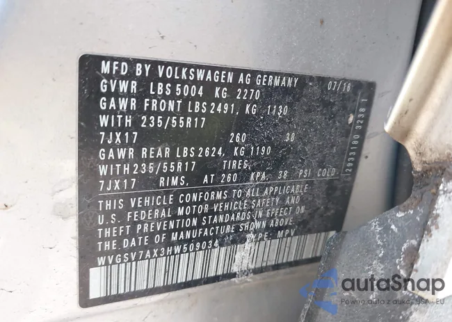 WVGSV7AX3HW509034: 44251707