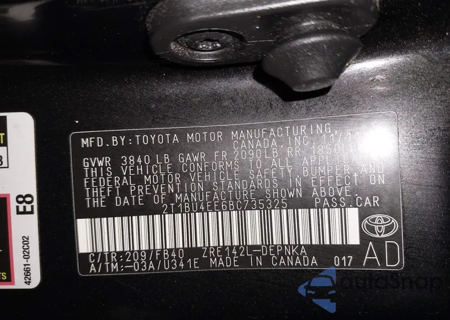 2T1BU4EE6BC735325: 44251771