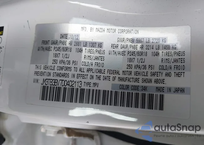 JM3TB3BV7D0402113: 44250840