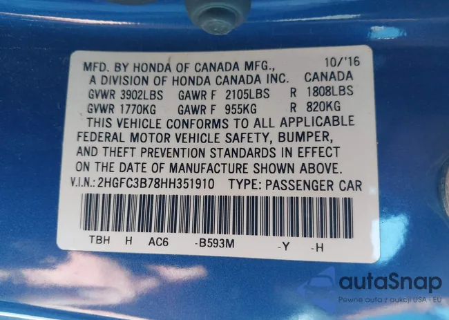 2HGFC3B78HH351910: 44250974