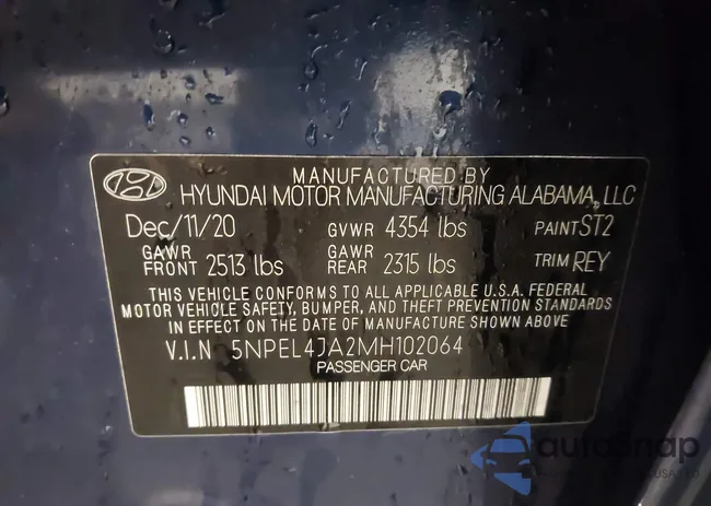 5NPEL4JA2MH102064: 44251055