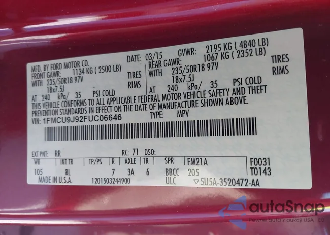 1FMCU9J92FUC06646: 44251108