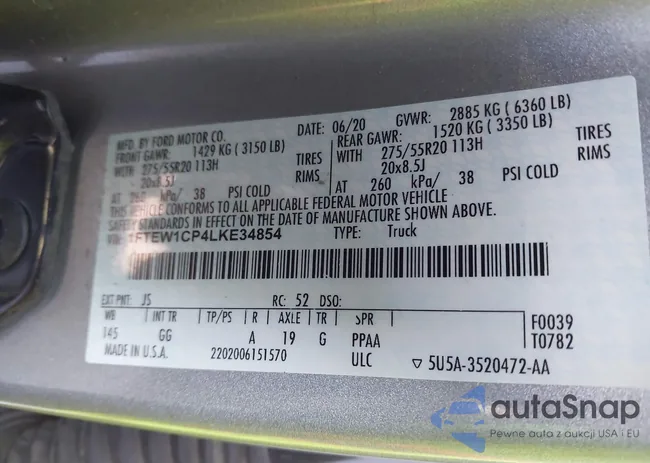 1FTEW1CP4LKE34854: 44251139