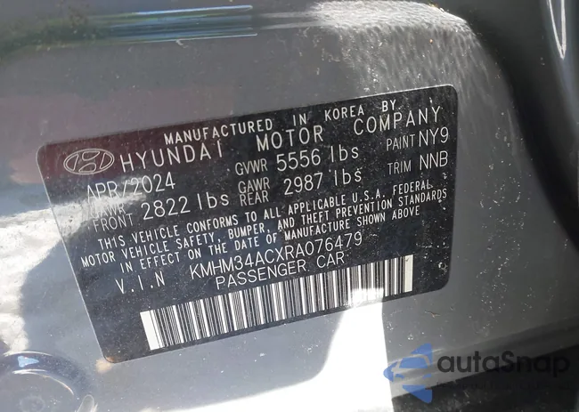 KMHM34ACXRA076479: 44251159