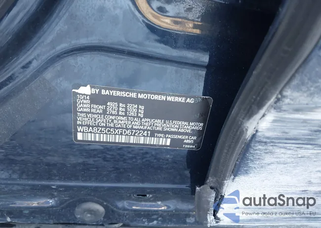 WBA8Z5C5XFD672241: 44252498