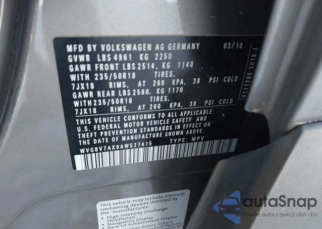 WVGBV7AX9AW527415: 44252502