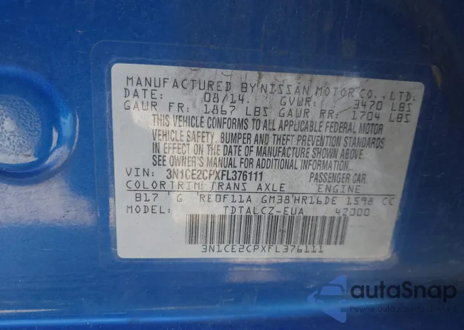 3N1CE2CPXFL376111: 44252571