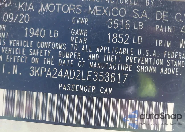 3KPA24AD2LE353617: 44252586