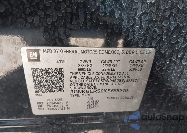 3GNKBERS0KS688279: 44252735