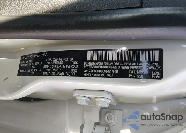 ZACNJDBB6MPN17549: 44252795