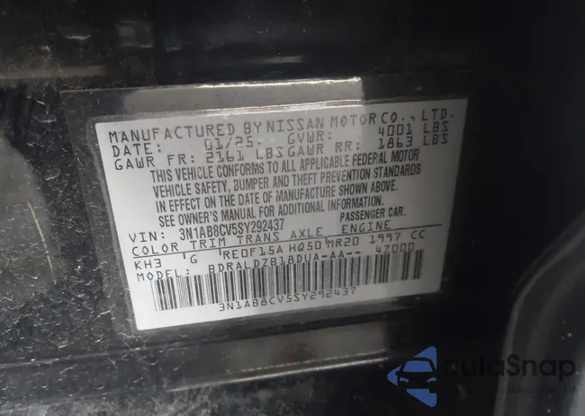 3N1AB8CV5SY292437: 44252817