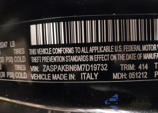 ZASPAKBN6M7D19732: 44251874