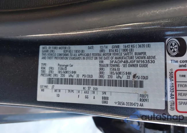 3FADP4BJ0FM163530: 44251911