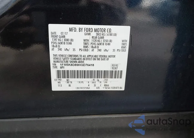 1FM5K8D89HGD76418: 44251937