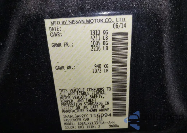 1N4AL3AP2FC116094: 44251953