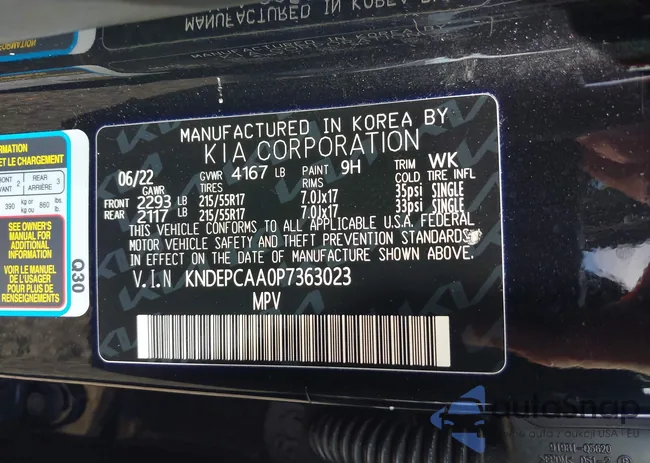 KNDEPCAA0P7363023: 44252139