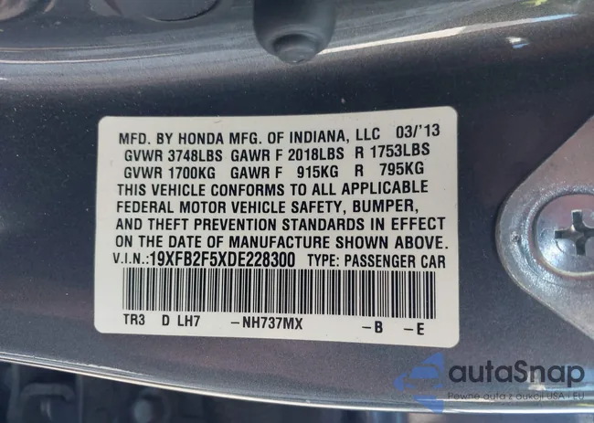 19XFB2F5XDE228300: 44252213