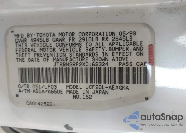 JT8BH28F2X0162324: 44253389