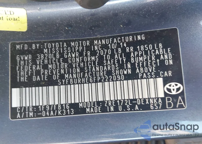 5YFBURHE6FP222090: 44253484