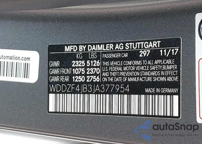 WDDZF4JB3JA377954: 44253517