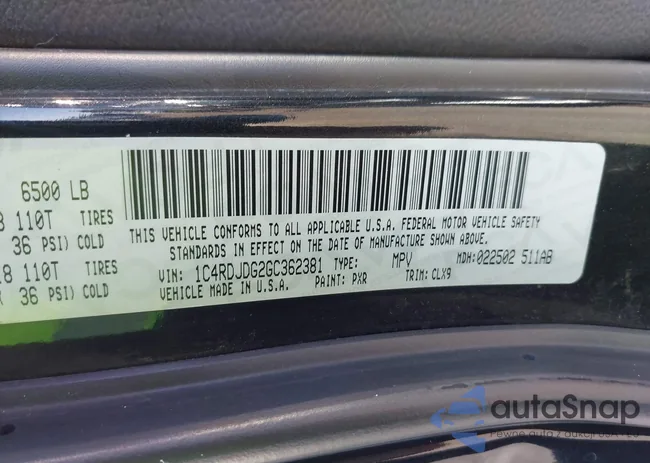 1C4RDJDG2GC362381: 44253533