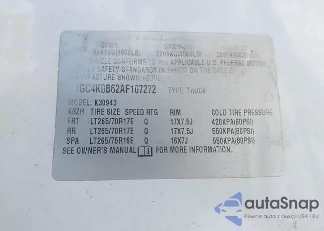 1GC4K0B62AF107272: 44253616