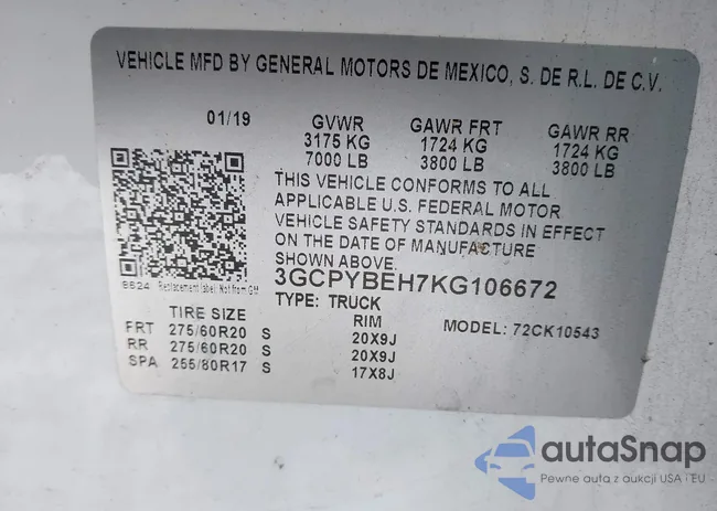 3GCPYBEH7KG106672: 44253684