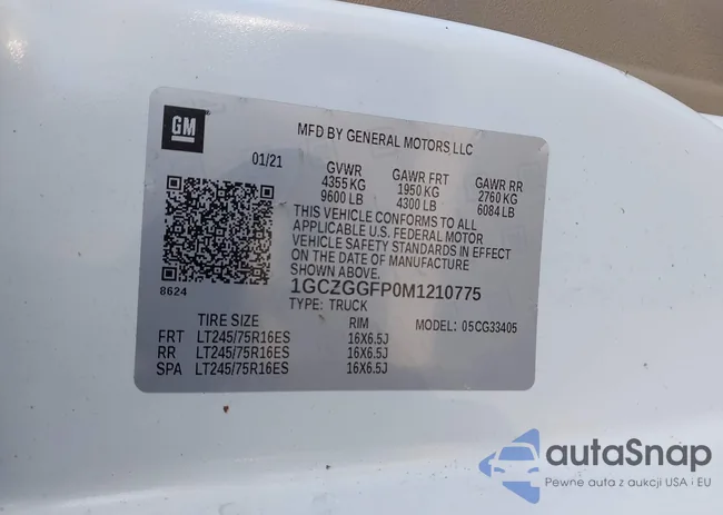 1GCZGGFP0M1210775: 44253700