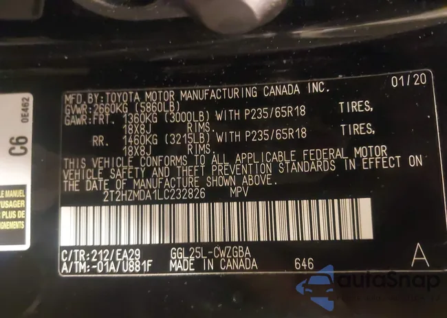 2T2HZMDA1LC232826: 44253736