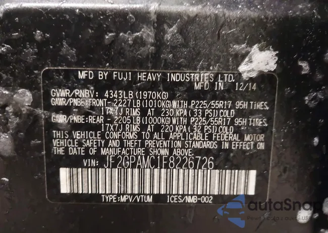 JF2GPAMC1F8226726: 44252932