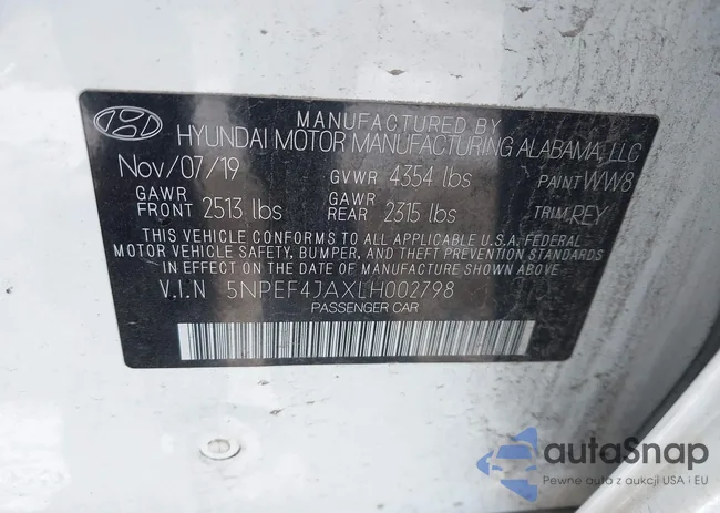 5NPEF4JAXLH002798: 44253003