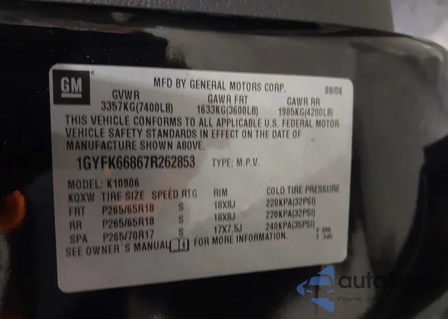 1GYFK66867R262853: 44253128