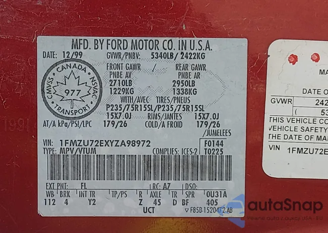 1FMZU72EXYZA98972: 44253148