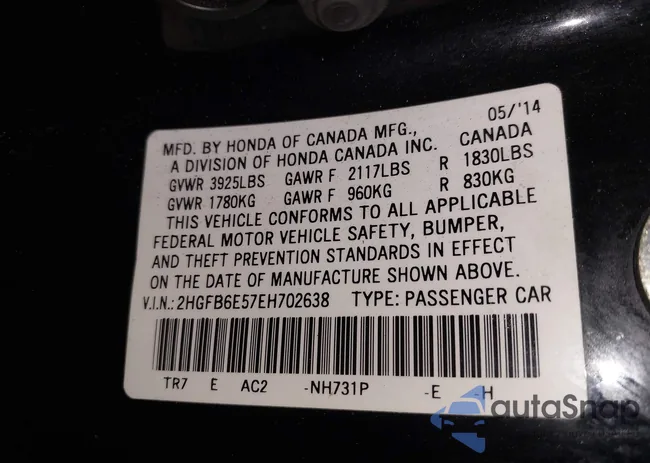 2HGFB6E57EH702638: 44253187