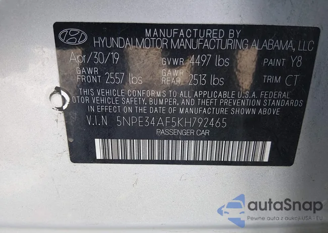 5NPE34AF5KH792465: 44254233