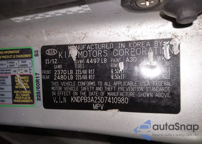 KNDPB3A25D7410980: 44254261