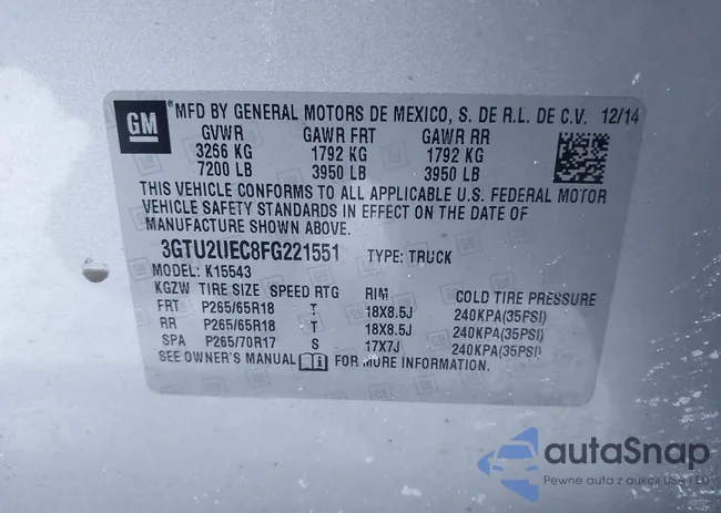 3GTU2UEC8FG221551: 44254317