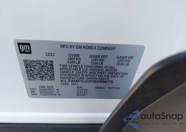 KL79MPS20PB099675: 44254616